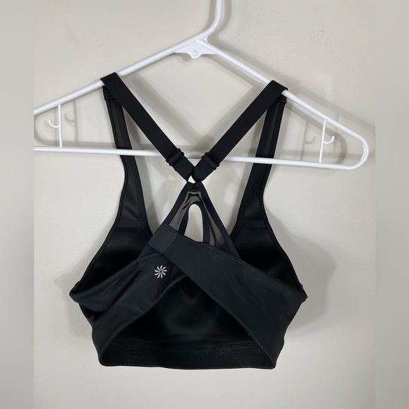 Athleta Advance Bra Black Sport Gym Size 34B - Picture 2 of 12